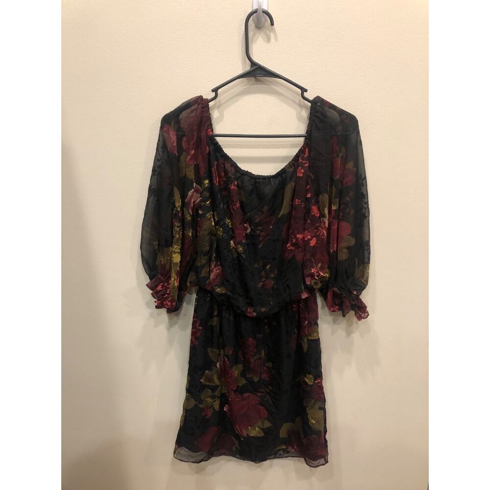 Boston Proper S Floral Multicolor Faux Wrap Cottage NWT